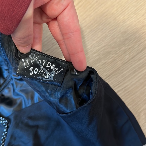 Living Dead Souls Black Retro Sailor Pinup Dress Women’s S Small - Picture 6 of 7